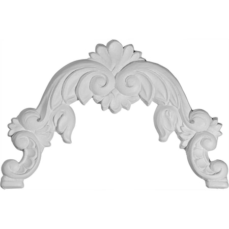 Ekena Millwork 9 7/8"W x 6 1/4"H x 1/2"P Kent Center Onlay ONL09X06KE